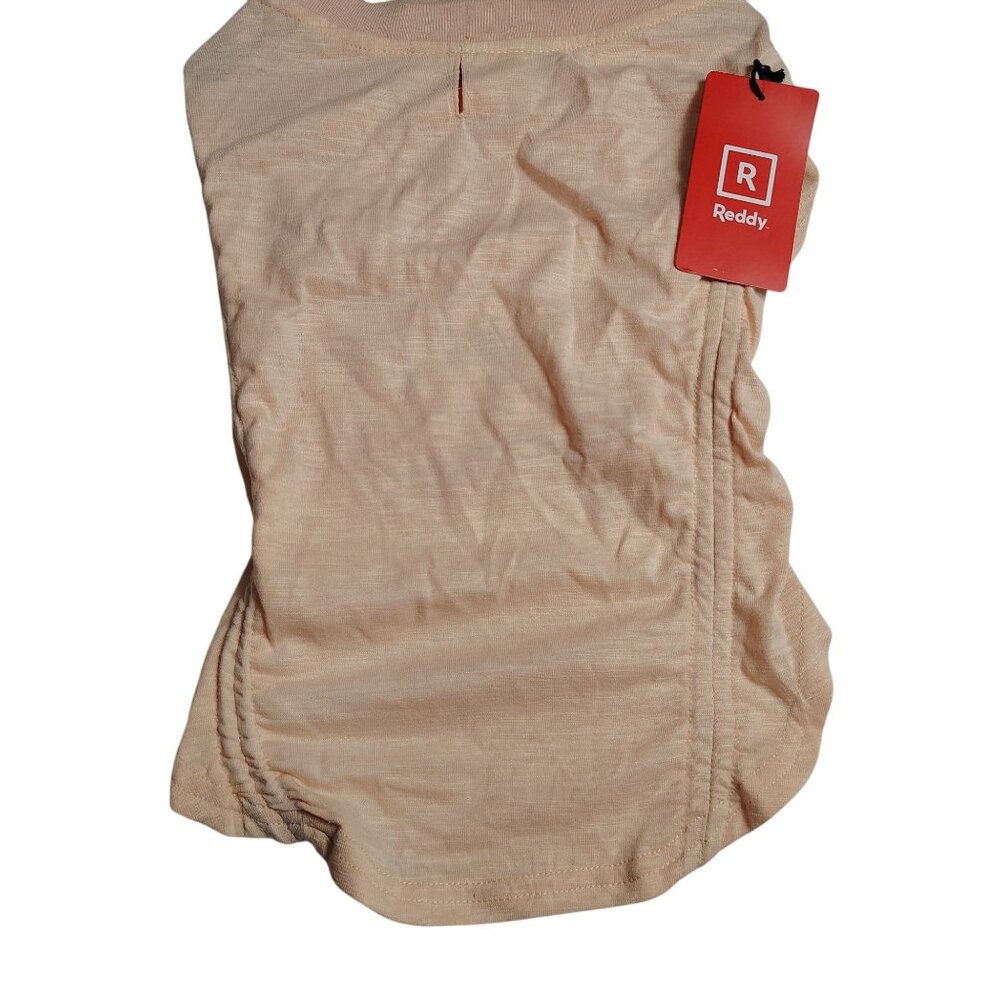 Reddy Dog Large Beige Ruched Detail Lightweight Pet T-Shirt - Picture 4 of 6